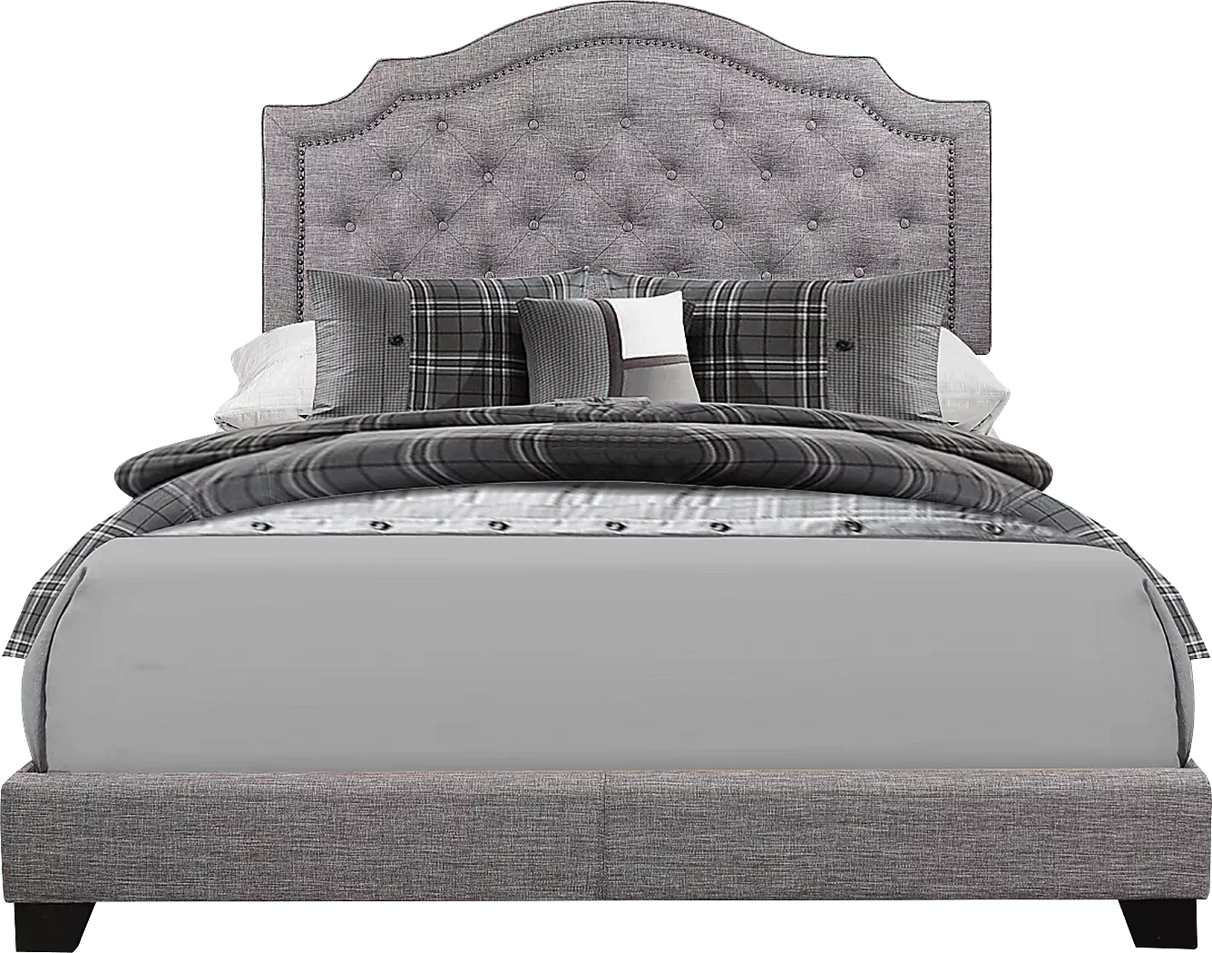 BowertonGrayQueenUpholsteredBed
