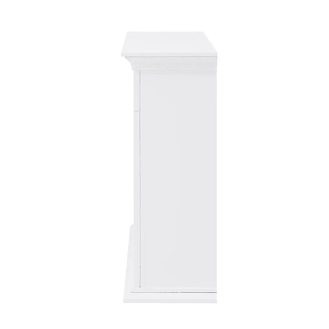TronewoodIIWhite50in.ConsoleWithElectricLogFireplace 2 TronewoodIIWhite50in.ConsoleWithElectricLogFireplace