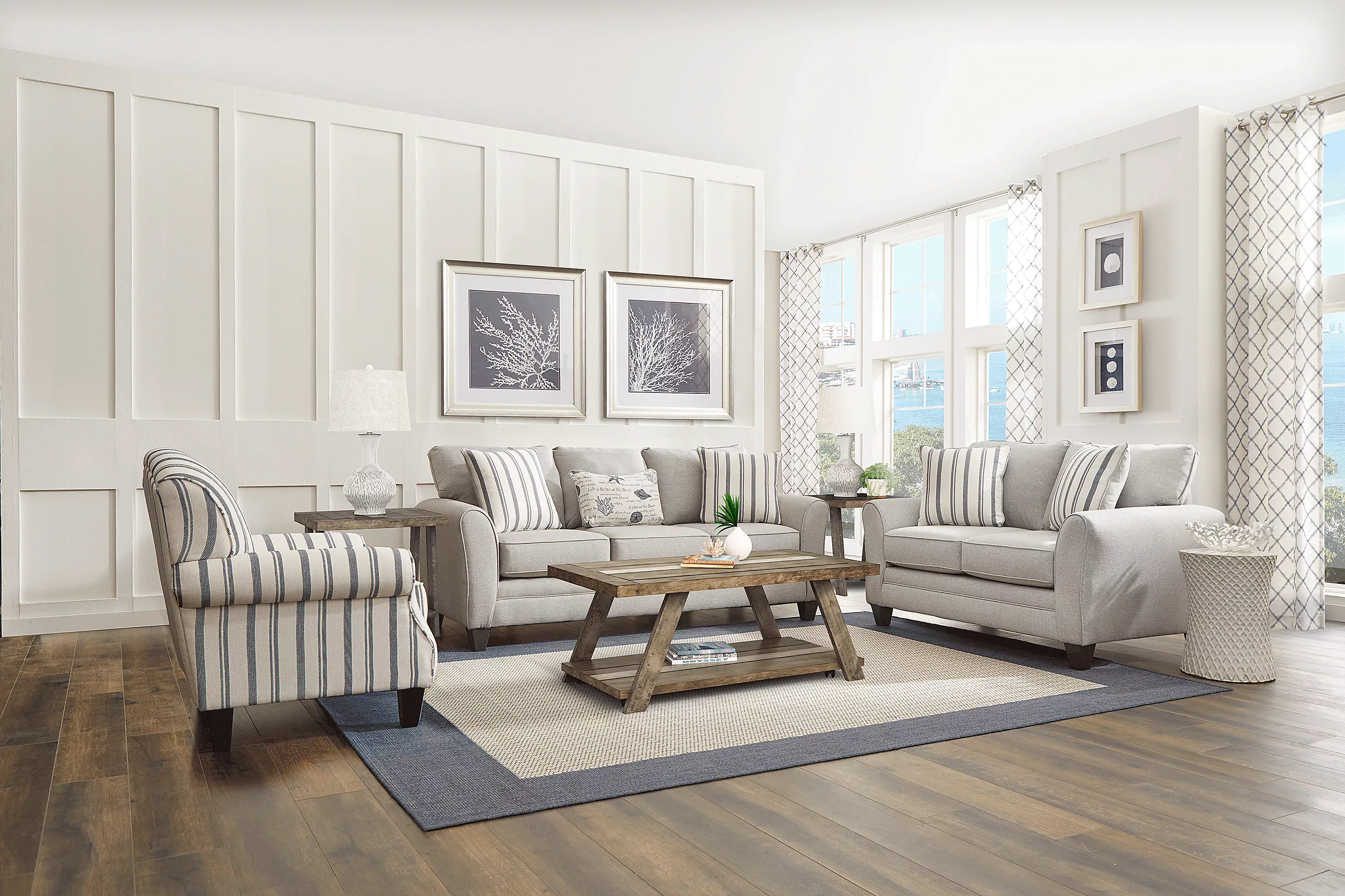 Beachfront7PcSleeperLivingRoomSet 1 BeachfrontSleeperSofa