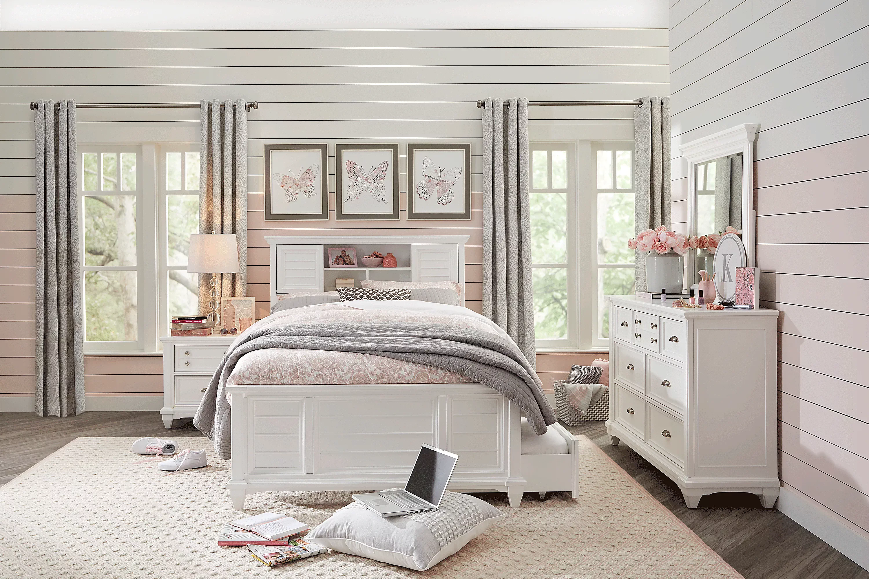 KidsHiltonHeadWhiteFullBookcaseBedroom 1 KidsHiltonHeadWhiteFullBookcaseBed