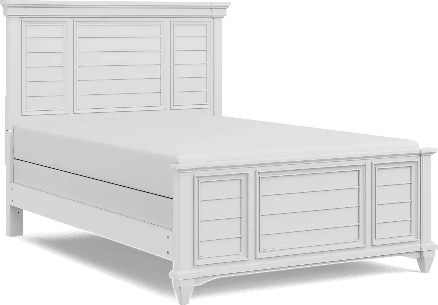 KidsHiltonHeadWhiteFullPanelBed