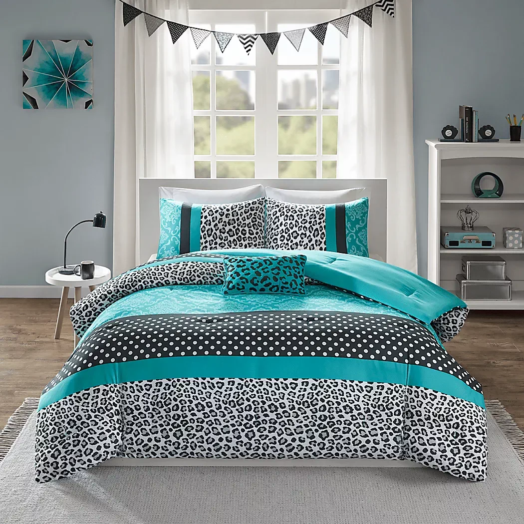 KidsAdrasteaTealTwinComforterSet 2 KidsAdrasteaTealTwinComforterSet