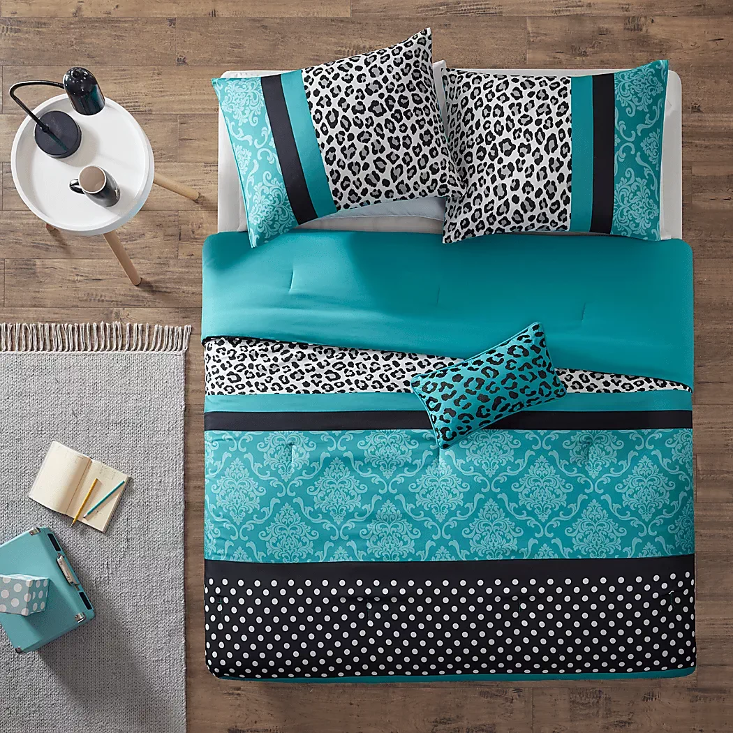 KidsAdrasteaTealTwinComforterSet 3 KidsAdrasteaTealTwinComforterSet