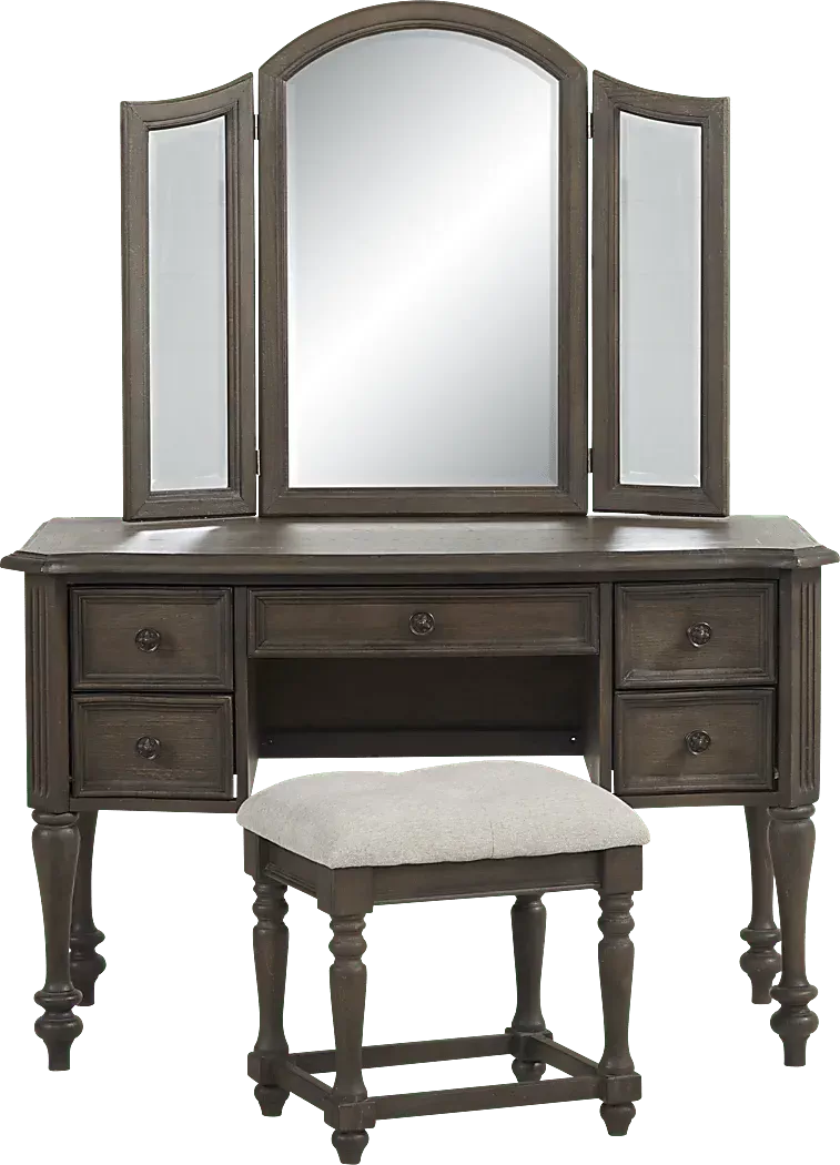 ArmitageDarkBrown3PcVanitySet 1 ArmitageDarkBrown3PcVanitySet