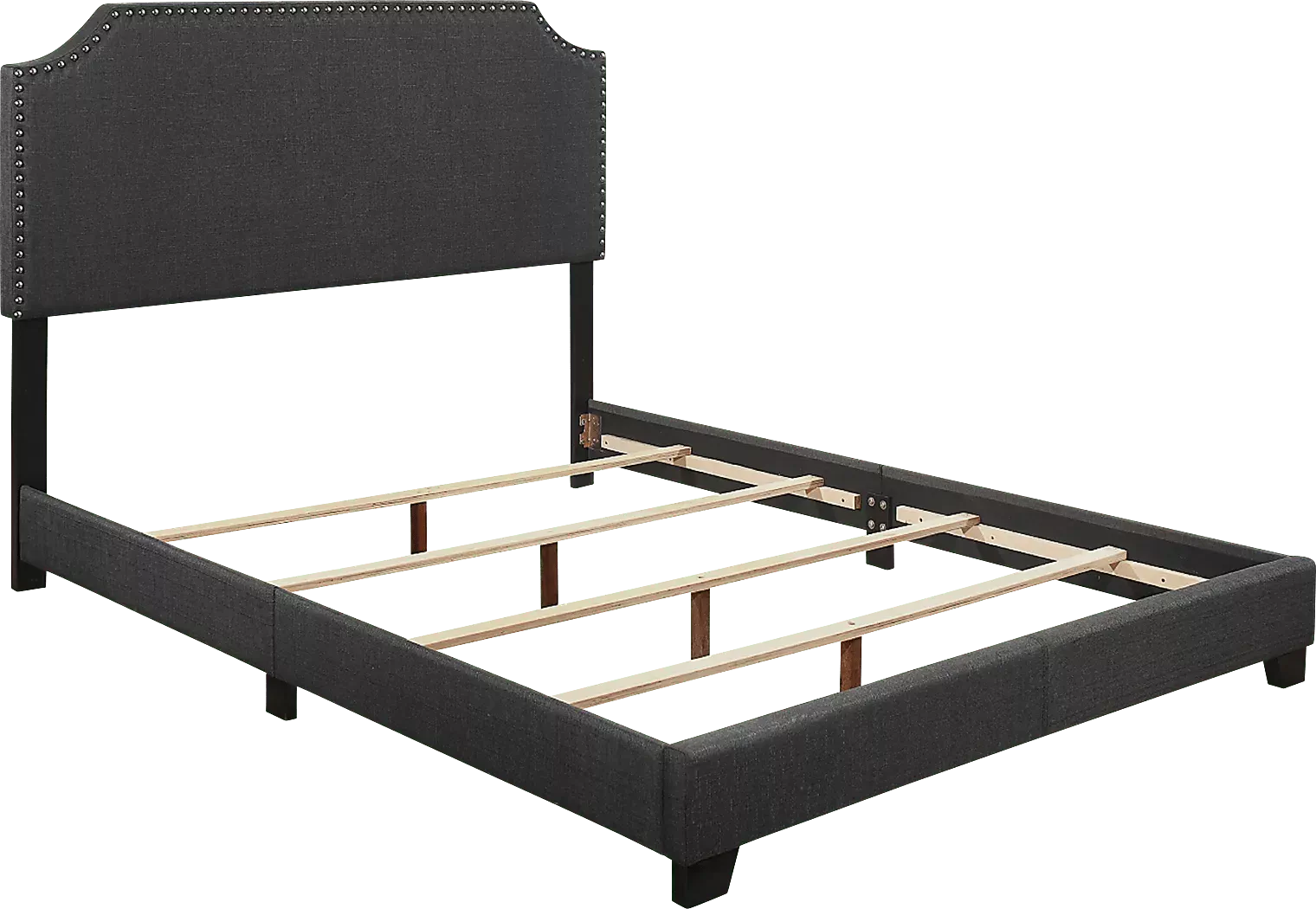 CarshaltonDarkGrayKingUpholsteredBed 2 CarshaltonDarkGrayKingUpholsteredBed