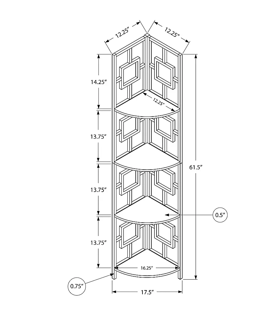 DormineyDarkTaupeBookcase 4 DormineyDarkTaupeBookcase
