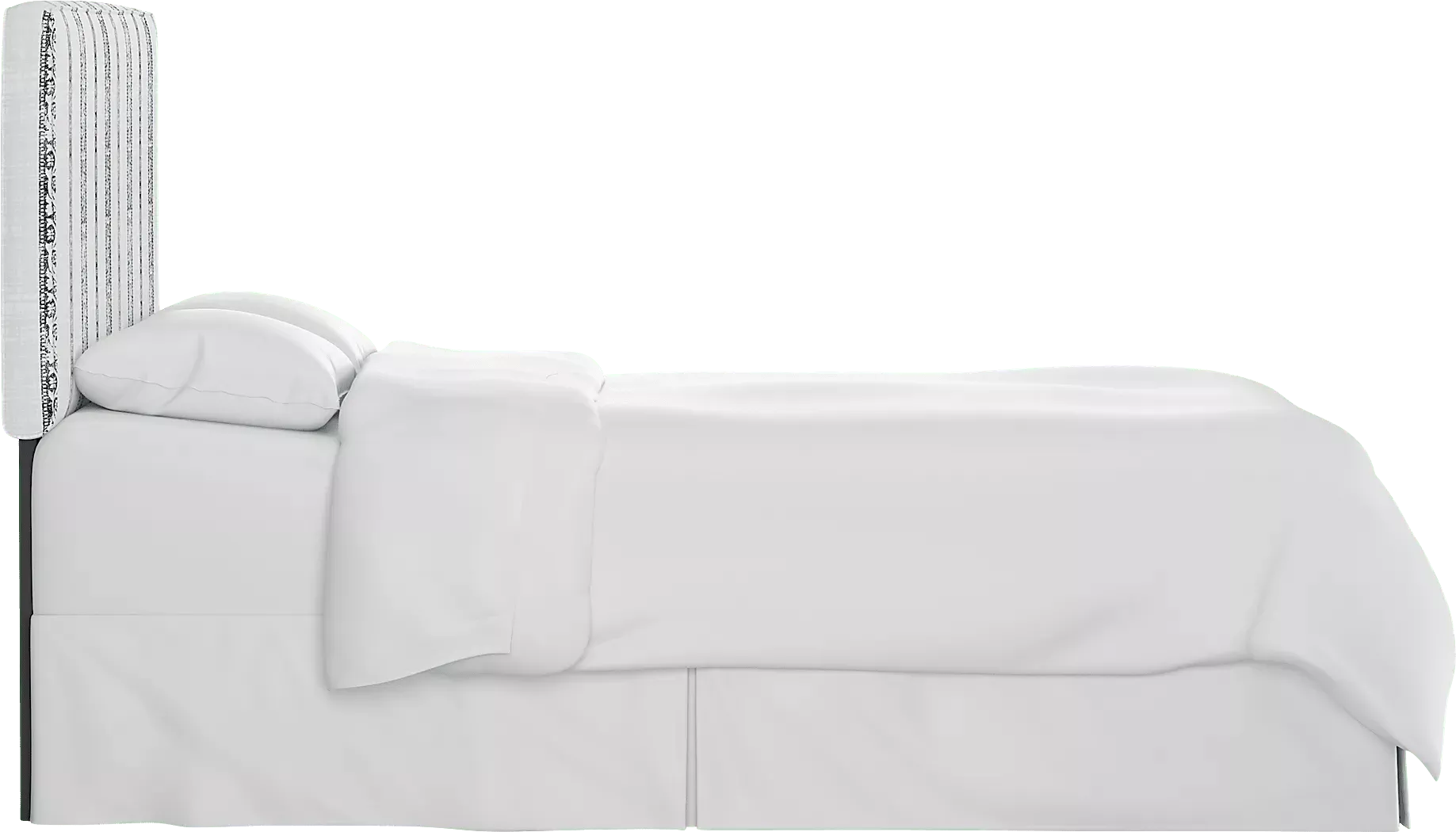 ClassicalNotesWhite-GrayKingUpholsteredHeadboard 4 ClassicalNotesWhite-GrayKingUpholsteredHeadboard