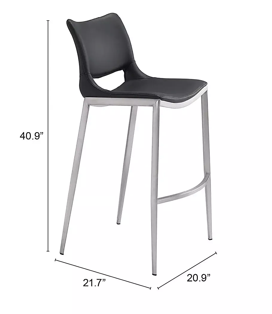 BeacherBlackBarstool,Setof2 7 BeacherBlackBarstool,Setof2