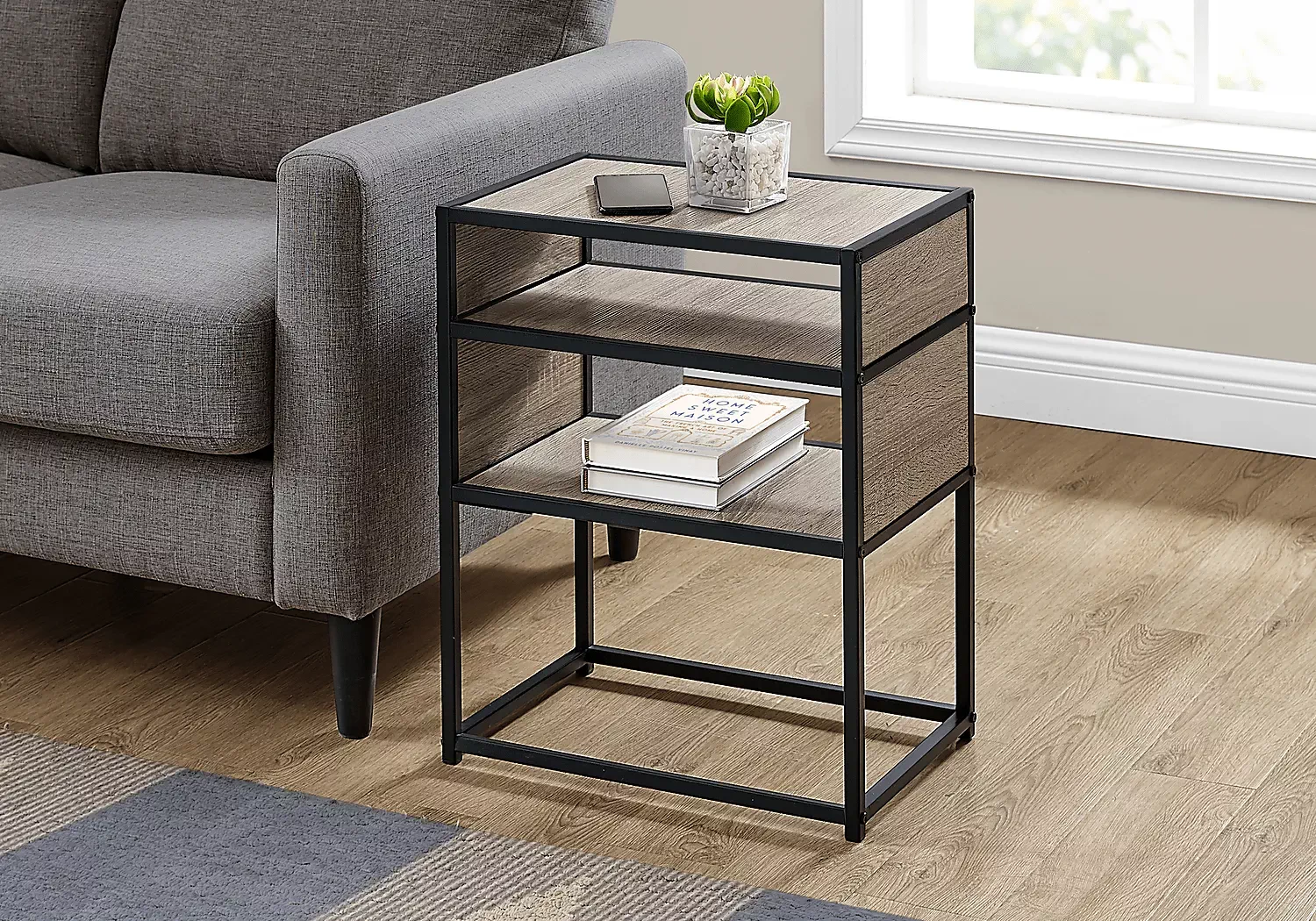 CarmonCircleTaupeAccentTable 3 CarmonCircleTaupeAccentTable