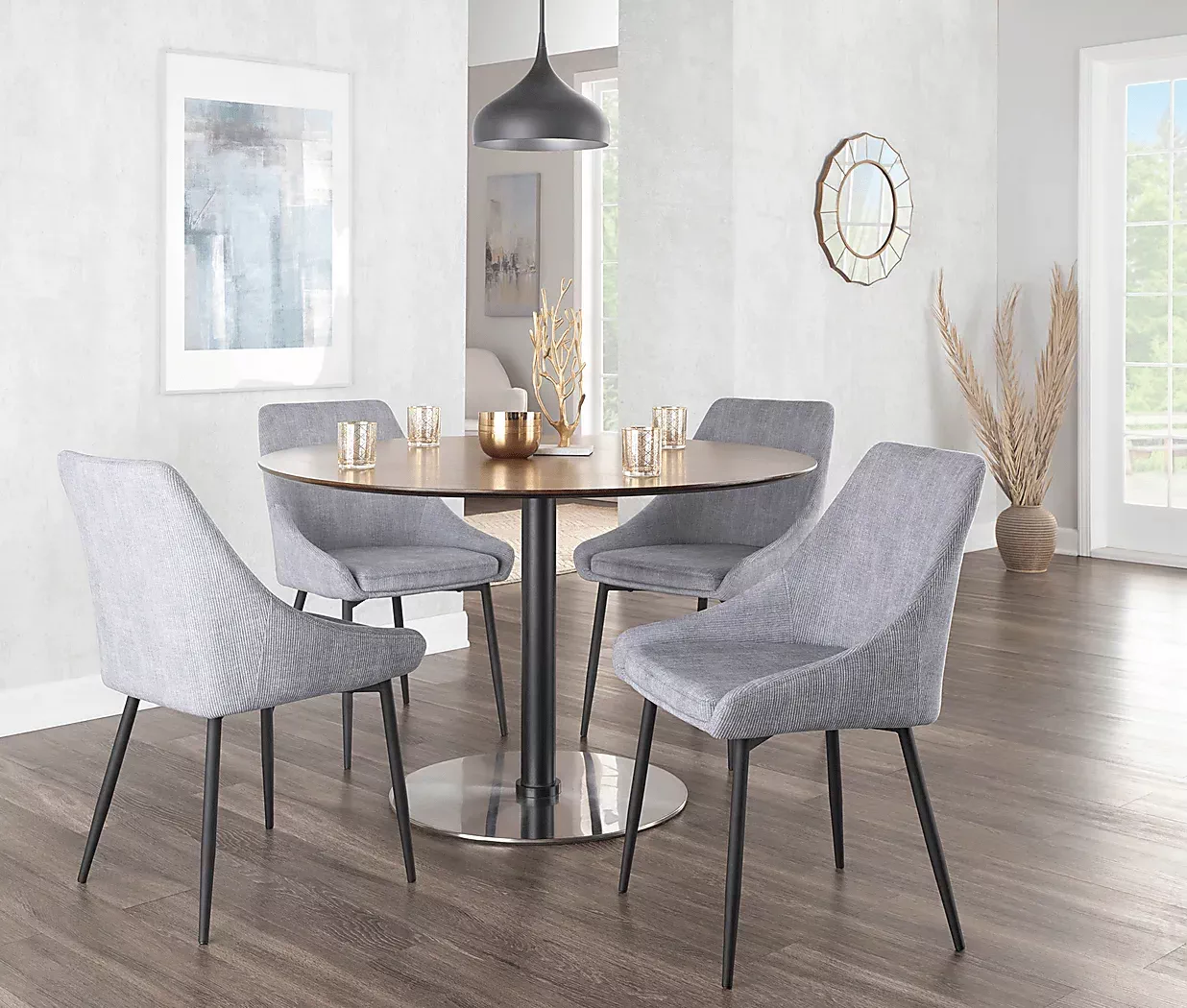 DellreyLightGrayDiningChair,Setof2 8 DellreyLightGrayDiningChair,Setof2