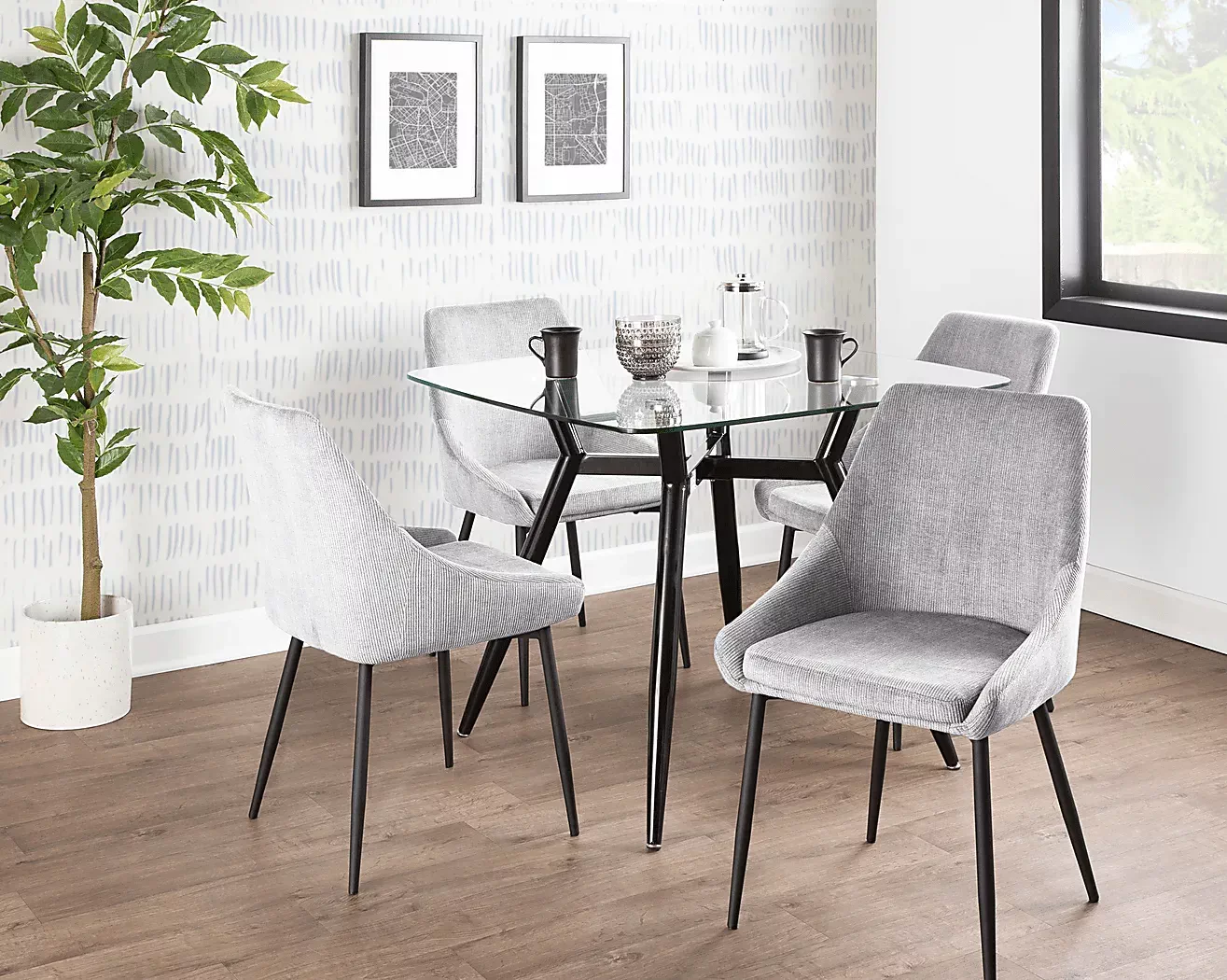 DellreyLightGrayDiningChair,Setof2 9 DellreyLightGrayDiningChair,Setof2