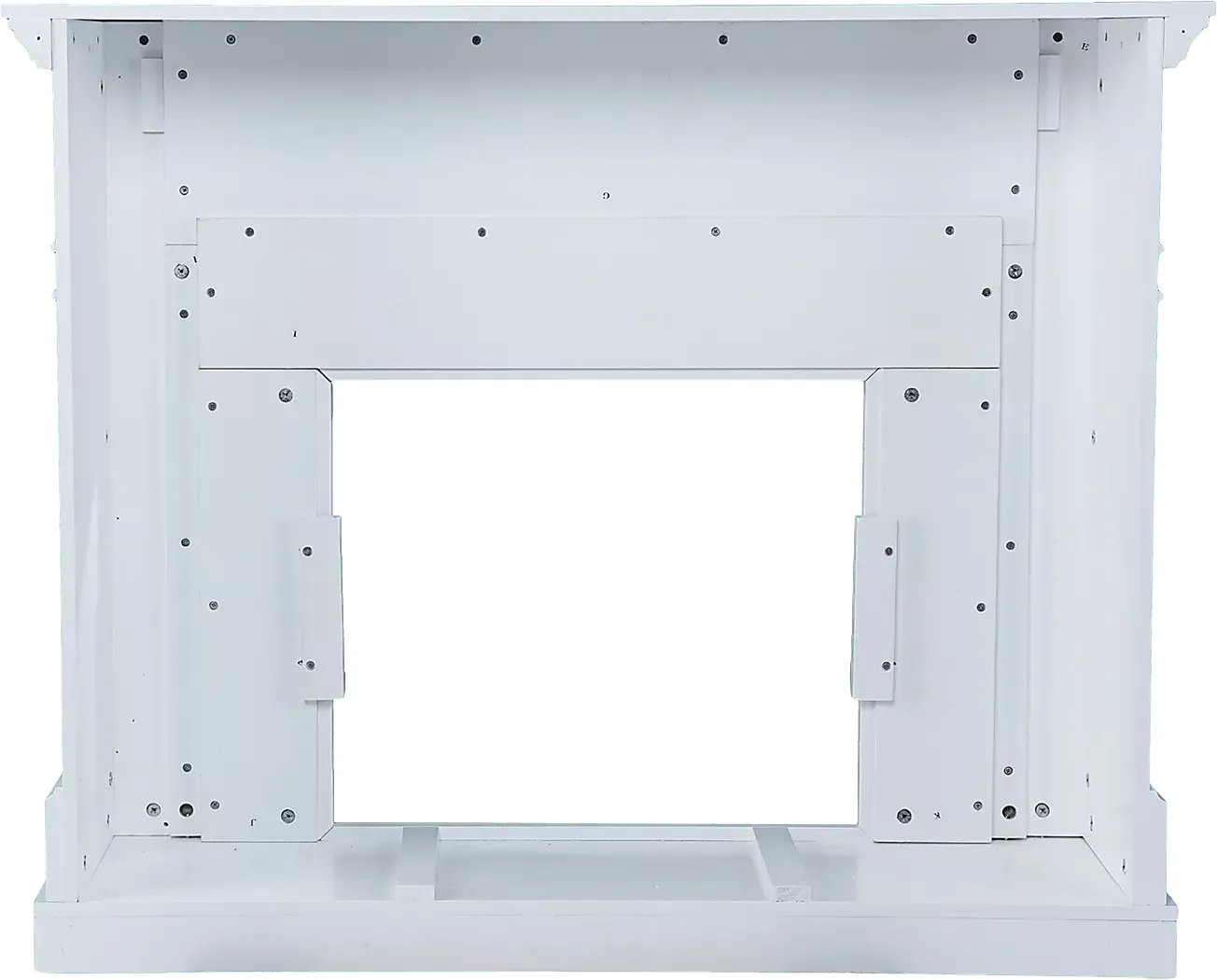 TalmadgeIIWhite48in.ConsoleWithElectricLogFireplace 2 TalmadgeIIWhite48in.ConsoleWithElectricLogFireplace
