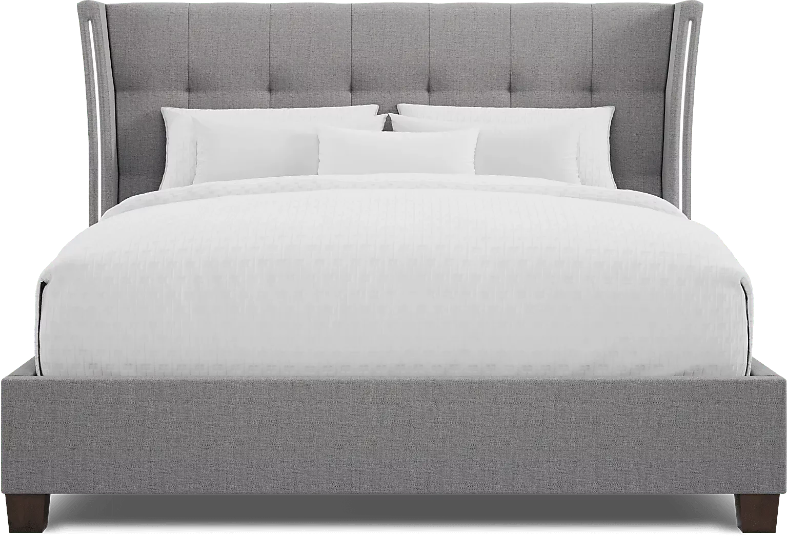 ParkSlopeGray7PcQueenUpholsteredBedroom 3 CarlieGray3PcQueenUpholsteredBed