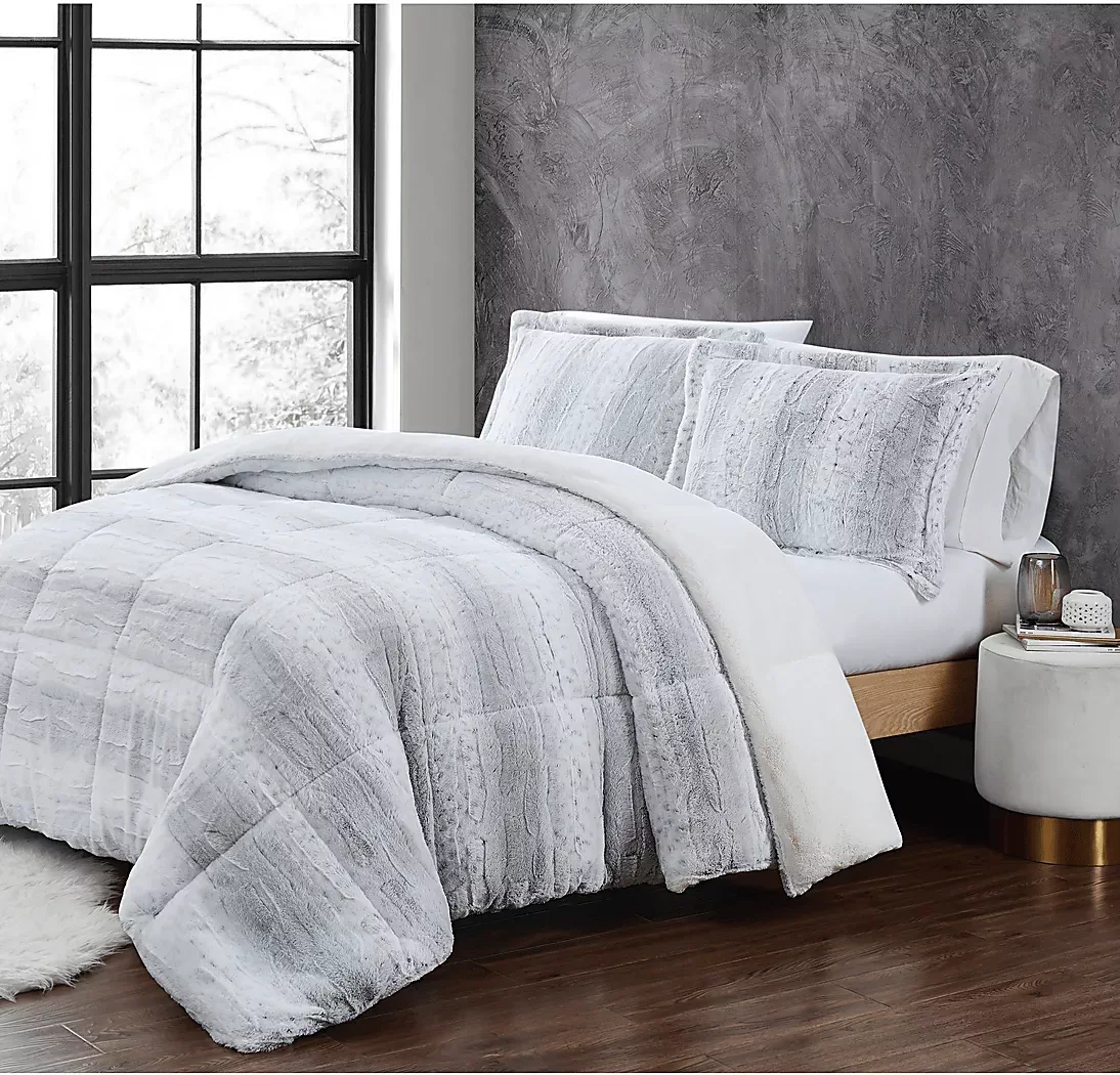 KidsFurryComfortGrayTwinXLComforterSet 4 KidsFurryComfortGrayTwinXLComforterSet