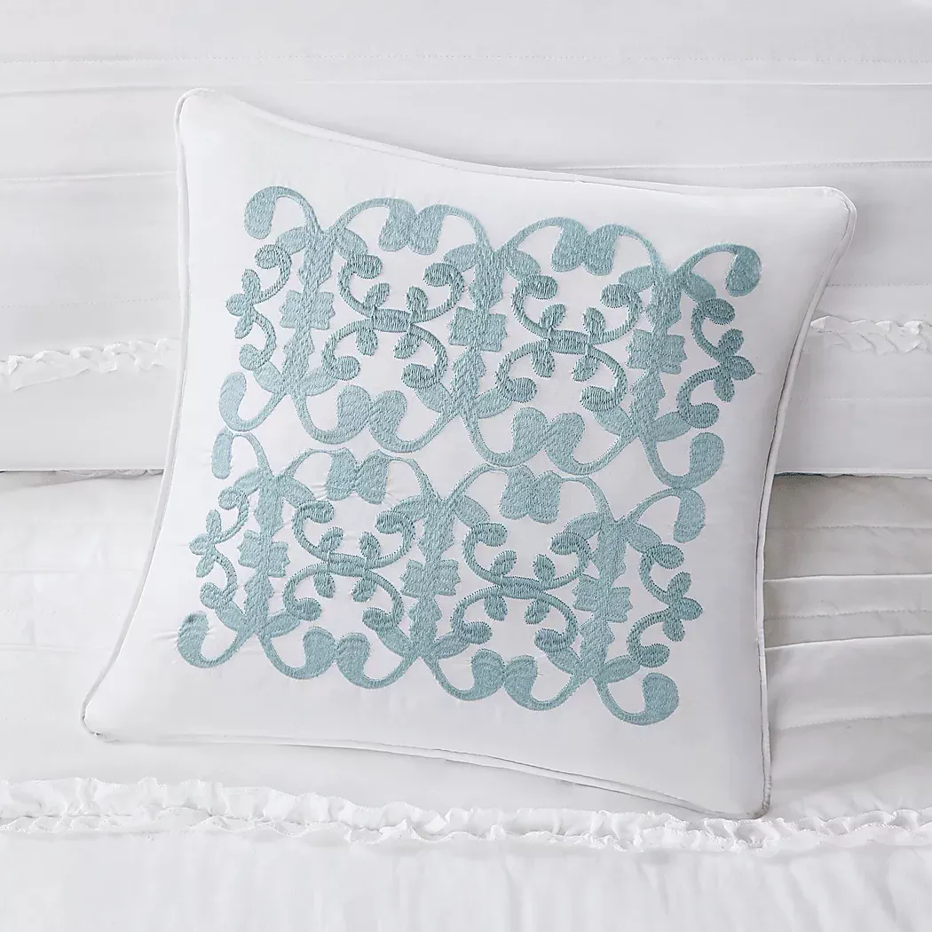 AllindaWhite5PcKingComforterSet 11 AllindaWhite5PcKingComforterSet