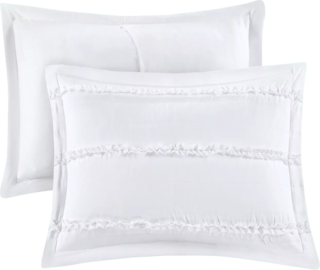 AllindaWhite5PcKingComforterSet 4 AllindaWhite5PcKingComforterSet
