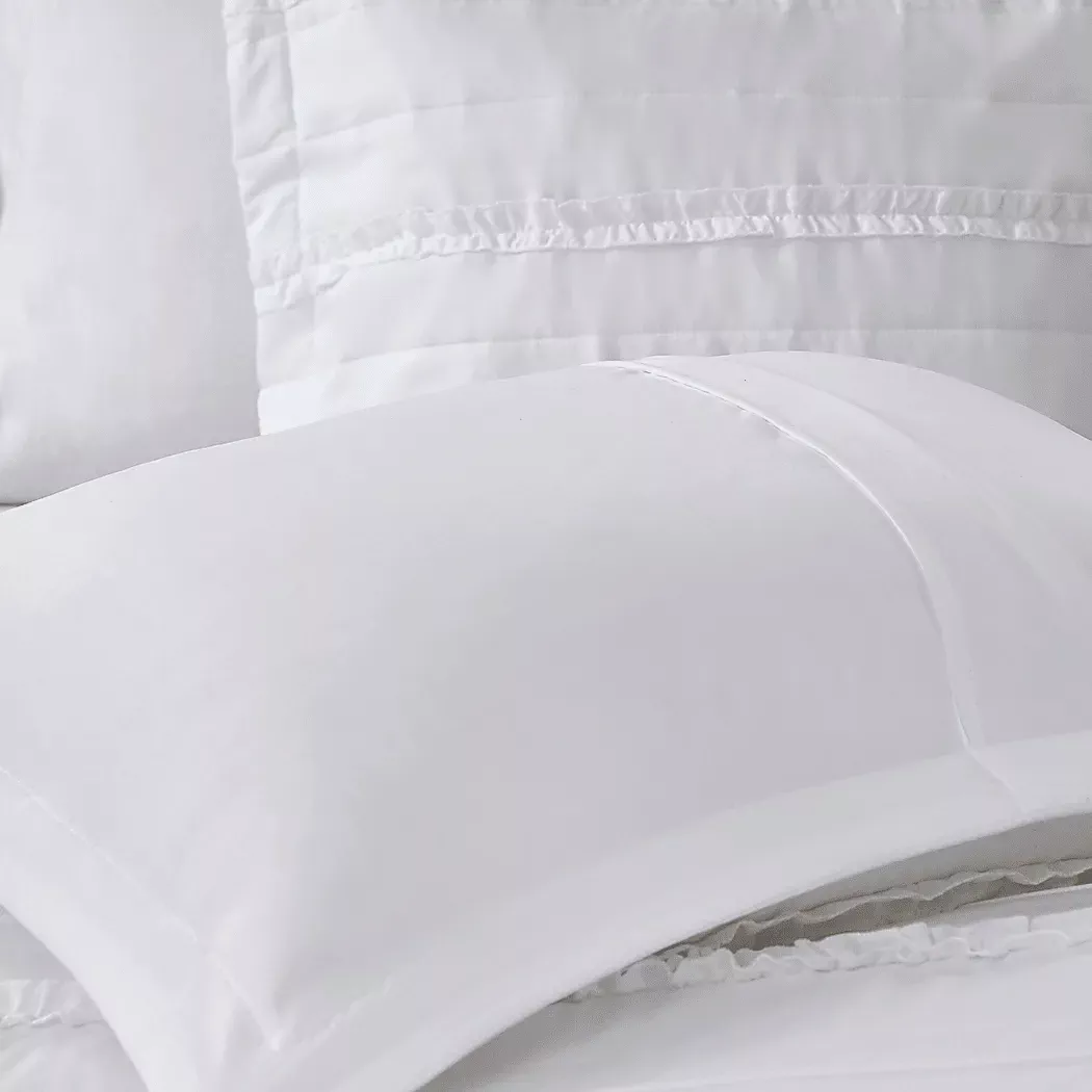 AllindaWhite5PcKingComforterSet 7 AllindaWhite5PcKingComforterSet