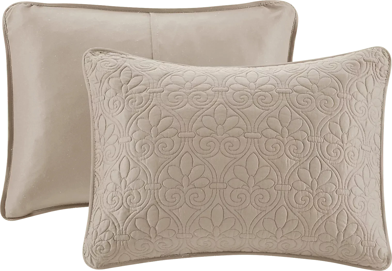 RiazKhaki3PcQueenCoverletSet 4 RiazKhaki3PcQueenCoverletSet