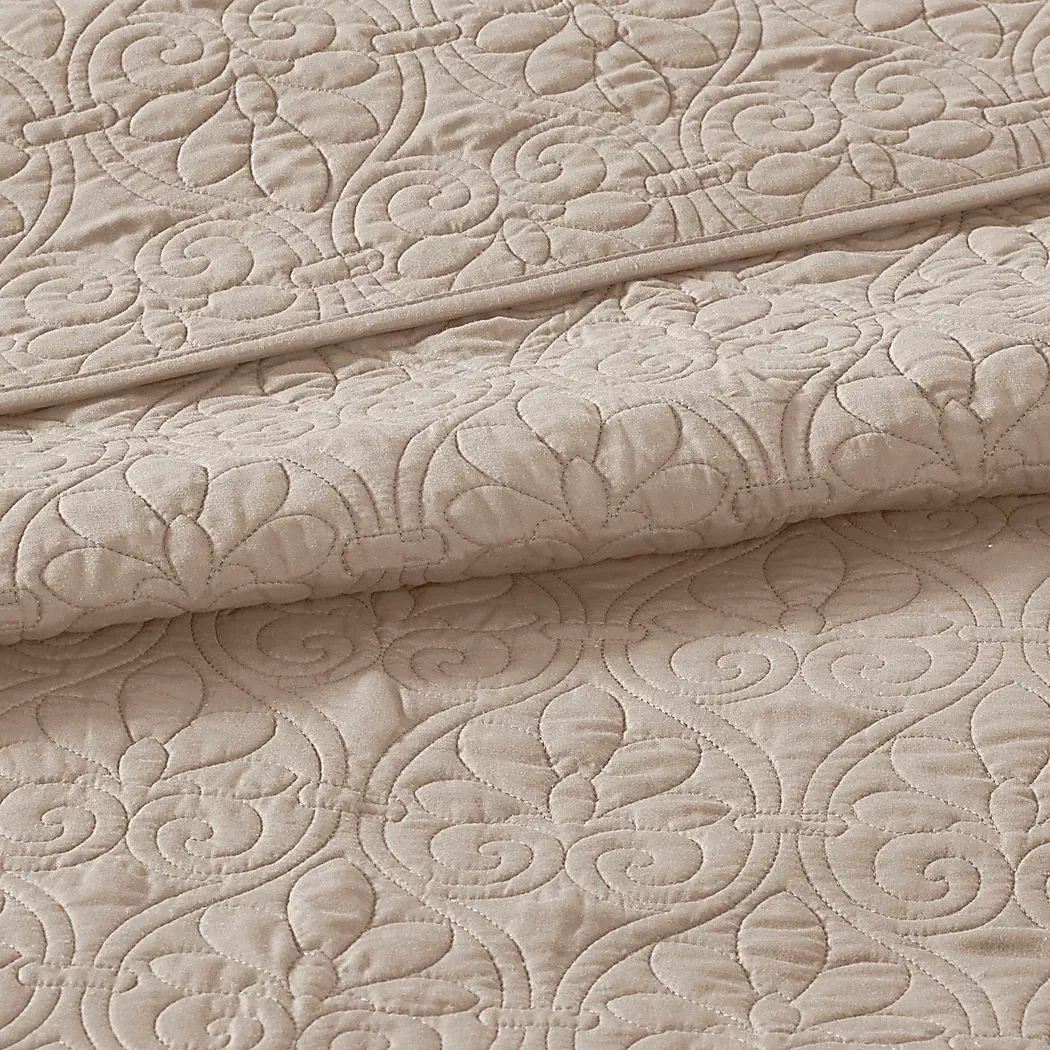 RiazKhaki3PcQueenCoverletSet 6 RiazKhaki3PcQueenCoverletSet