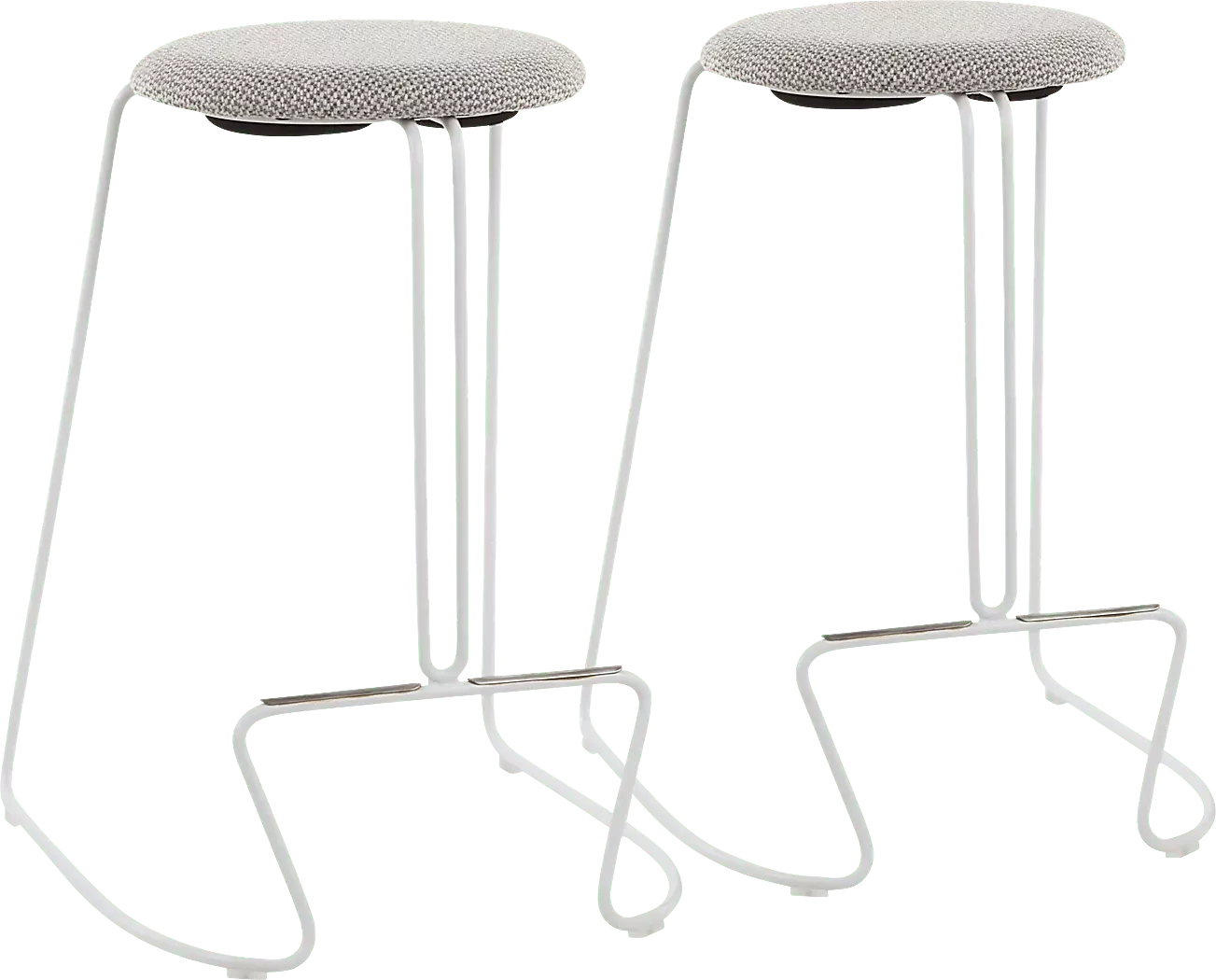 BearslideIILightGrayCounterHeightStool,Setof2 1 BearslideIILightGrayCounterHeightStool,Setof2