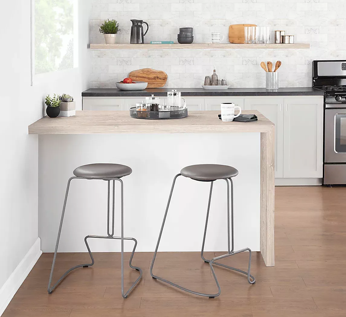 BearslideIIIGrayCounterHeightStool,Setof2 9 BearslideIIIGrayCounterHeightStool,Setof2