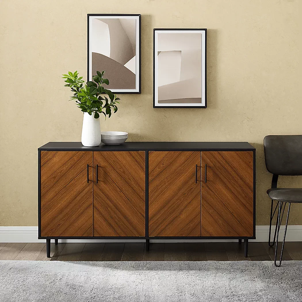 ConsaulBlack58in.Console 4 ConsaulBlack58in.Console