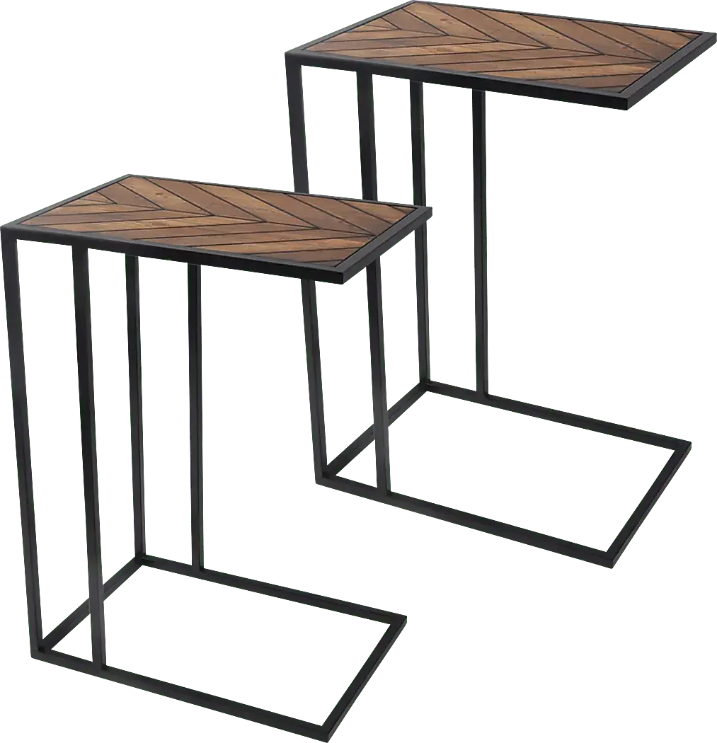 BarlabenBrownAccentTable,Setof2