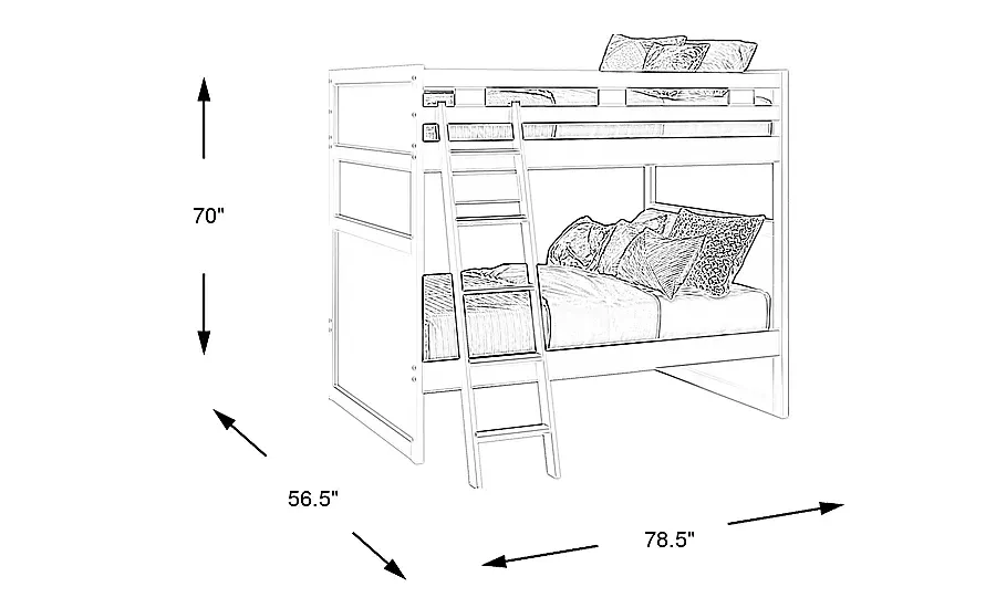 IvyLeague2.0WhiteFull/FullBunkBed 5 IvyLeague2.0WhiteFull/FullBunkBed
