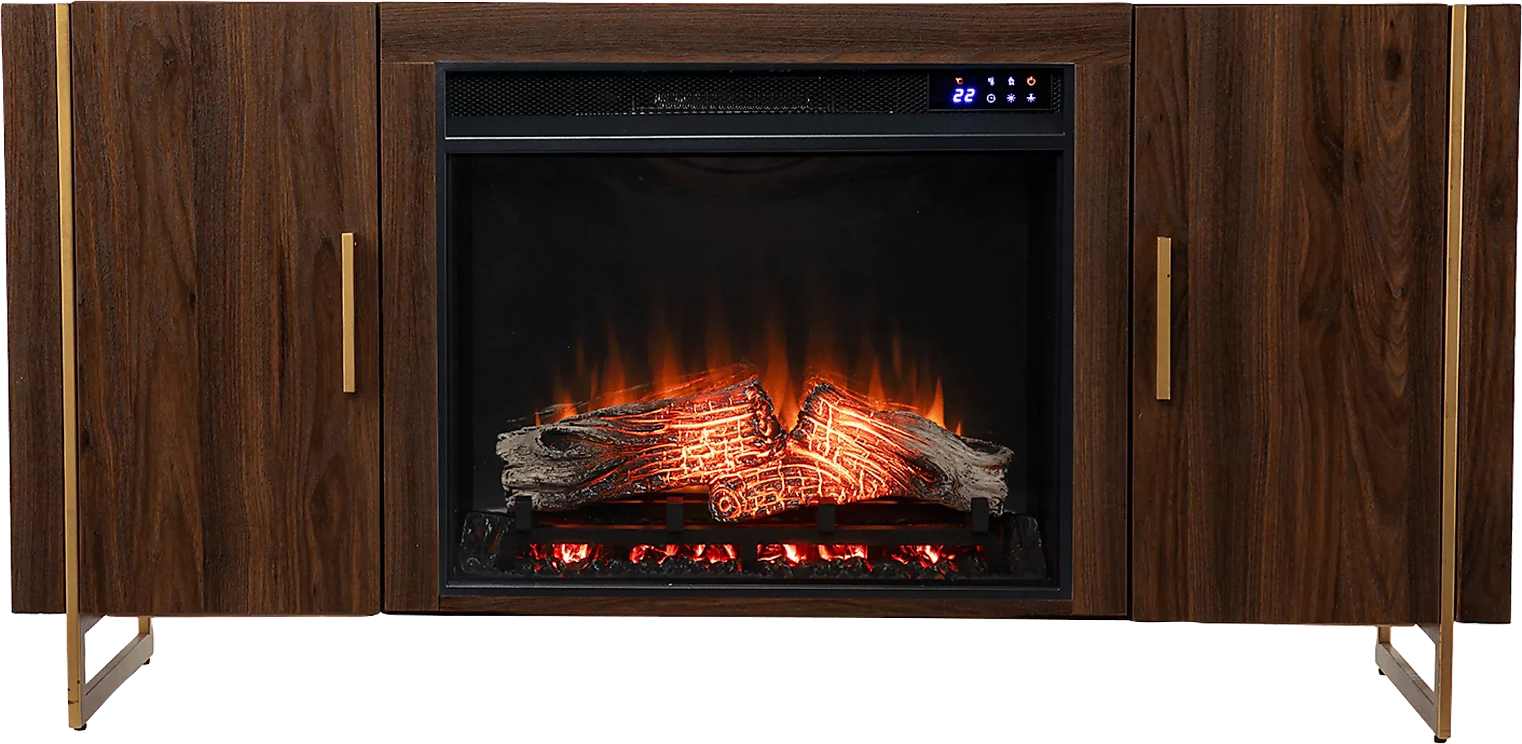 BuckthorneIVBrown55in.ConsoleWithTouchPanelFireplace 2 BuckthorneIVBrown55in.ConsoleWithTouchPanelFireplace