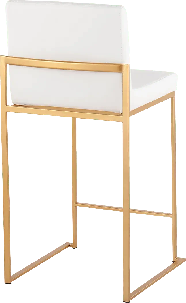 NowotnyWhiteGoldCounterHeightStoolSetof2 4 NowotnyWhiteGoldCounterHeightStoolSetof2