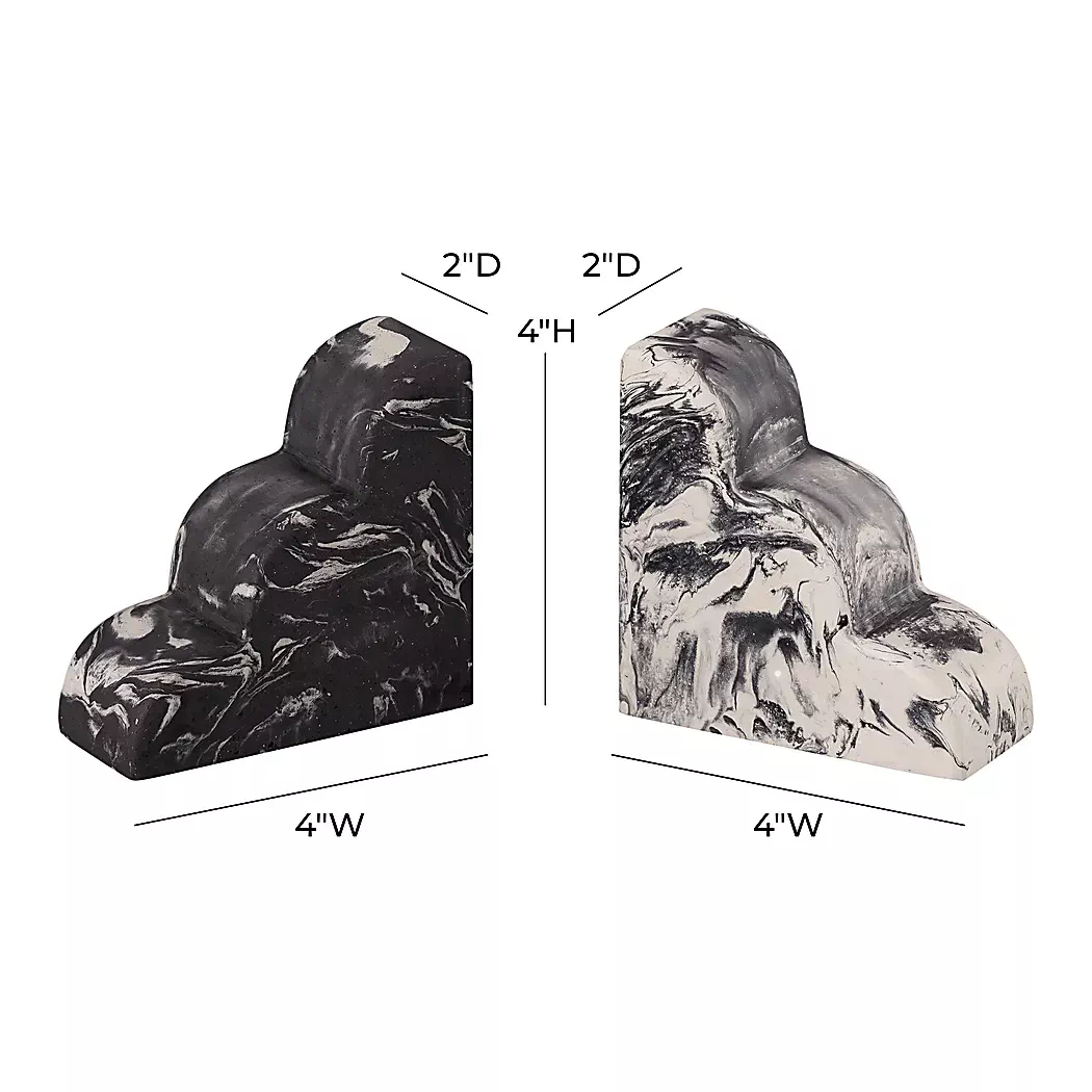 ViellaGrayBookends,Setof2 6 ViellaGrayBookends,Setof2