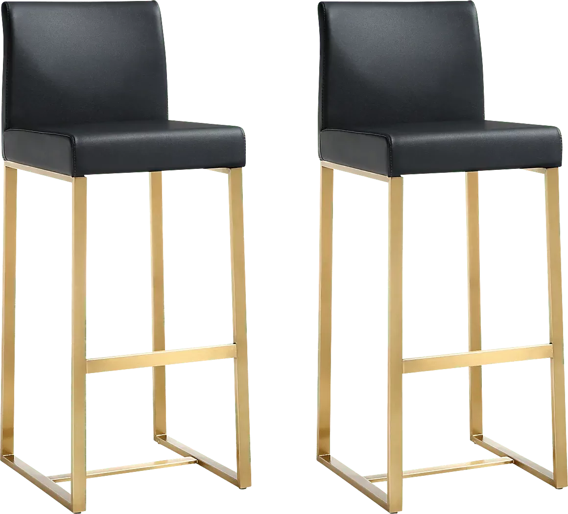 CaliaelBlackBarstool,Setof2 1 CaliaelBlackBarstool,Setof2