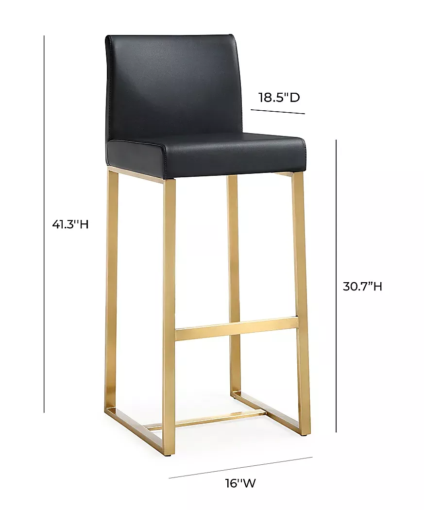 CaliaelBlackBarstool,Setof2 8 CaliaelBlackBarstool,Setof2