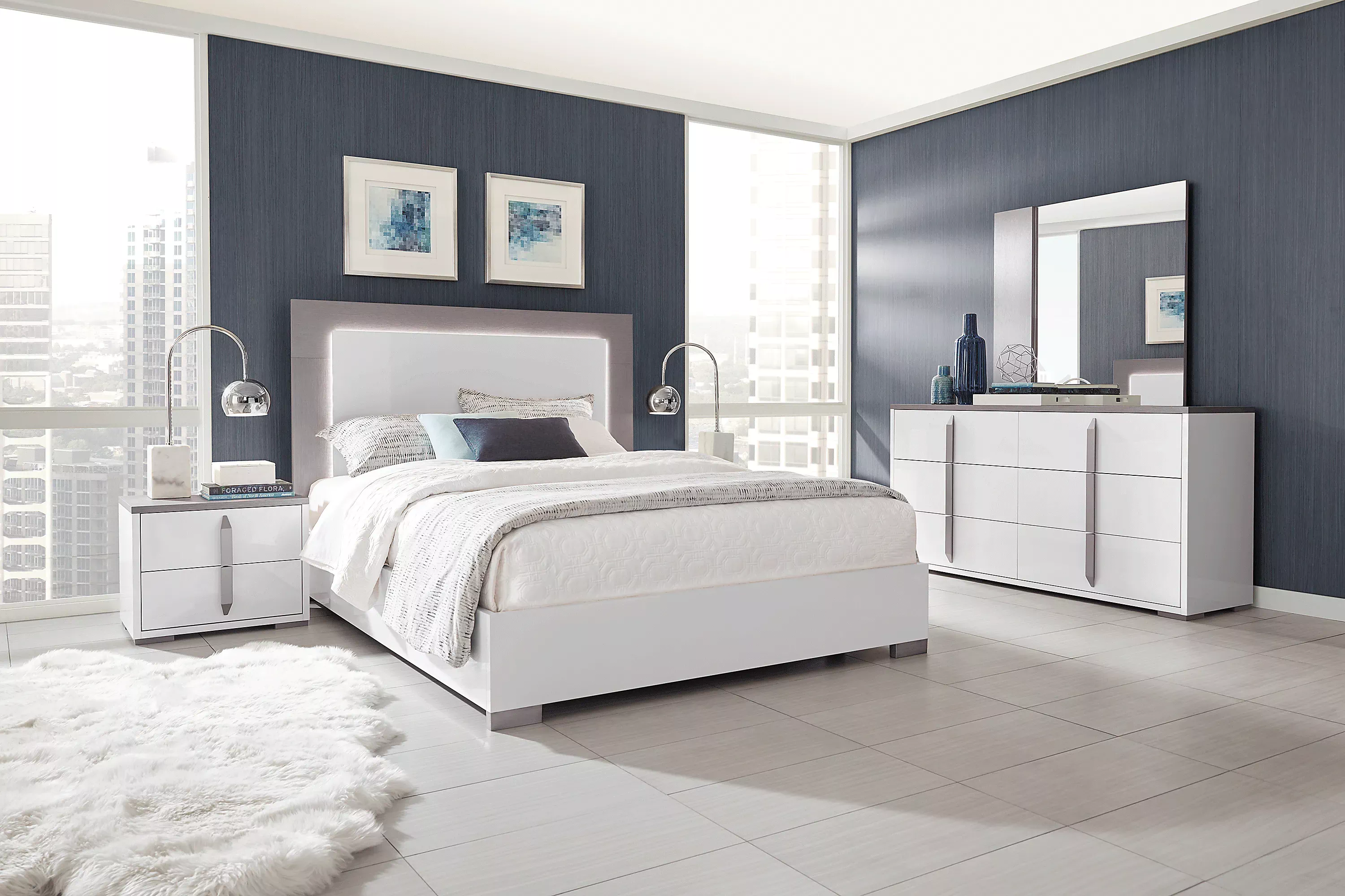 ParkSlopeWhite3PcKingPanelBed 2 ParkSlopeWhite3PcKingPanelBed
