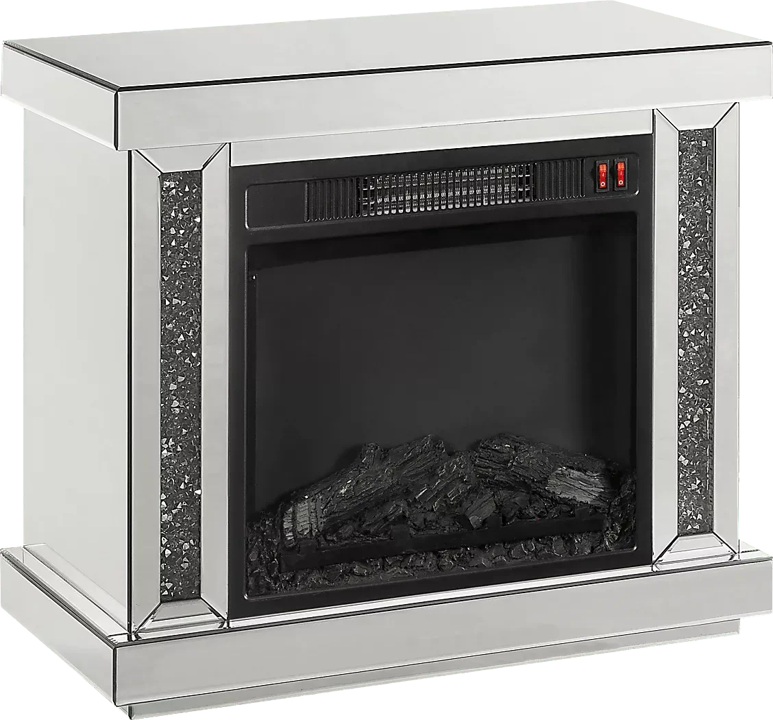 AtterberrySilver28in.Console,WithElectricFireplace 1 AtterberrySilver28in.Console,WithElectricFireplace