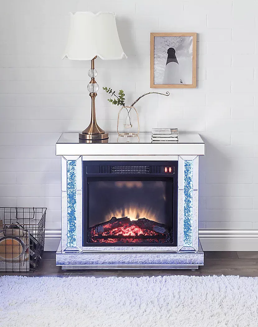 AtterberrySilver28in.Console,WithElectricFireplace 2 AtterberrySilver28in.Console,WithElectricFireplace