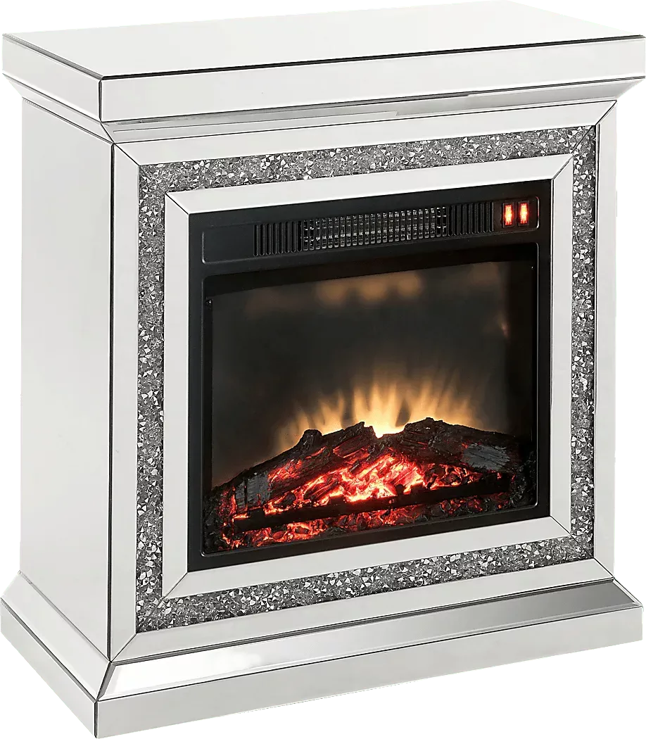 BalatonSilver28in.Console,WithElectricFireplace 1 BalatonSilver28in.Console,WithElectricFireplace