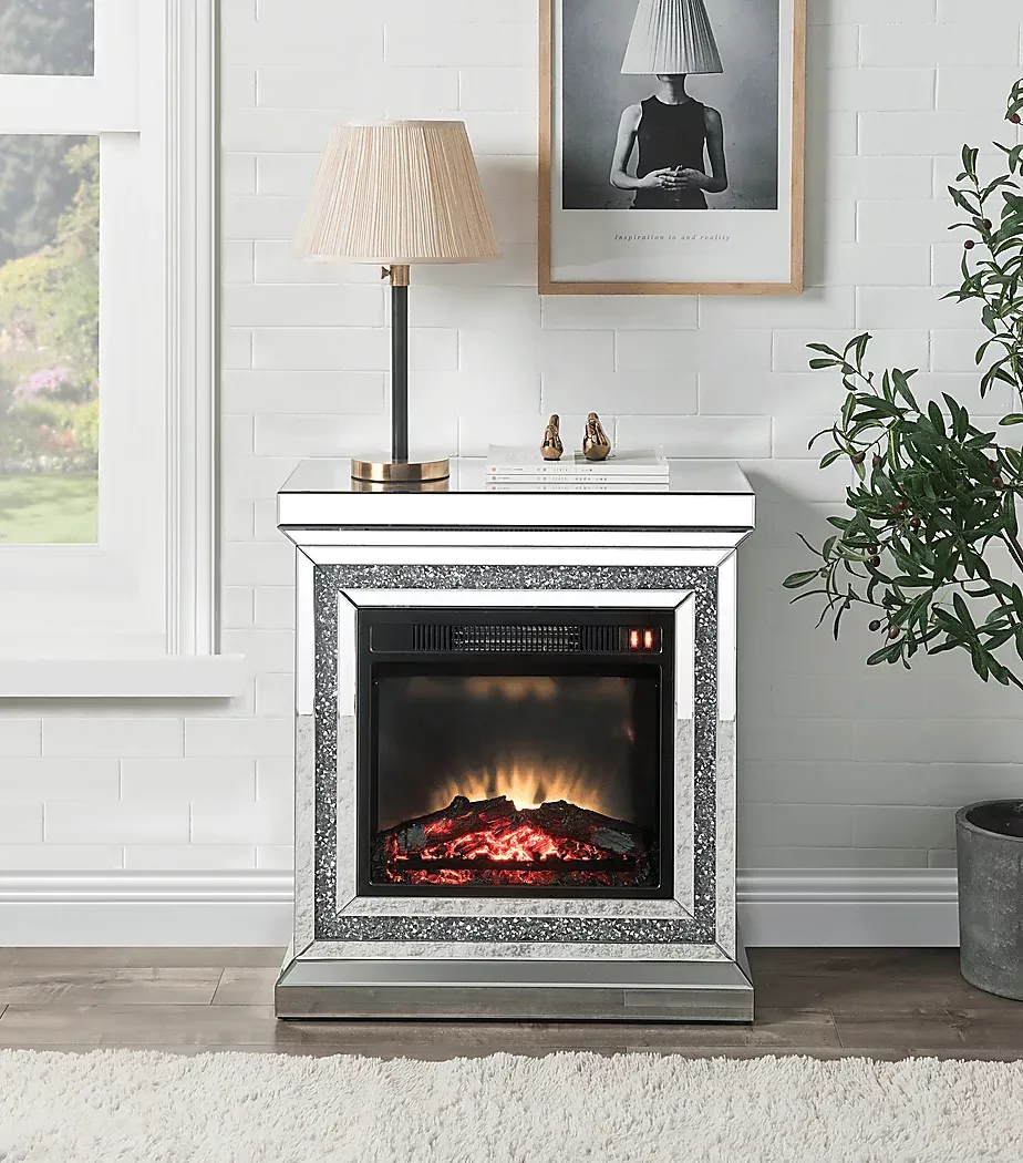 BalatonSilver28in.Console,WithElectricFireplace 2 BalatonSilver28in.Console,WithElectricFireplace