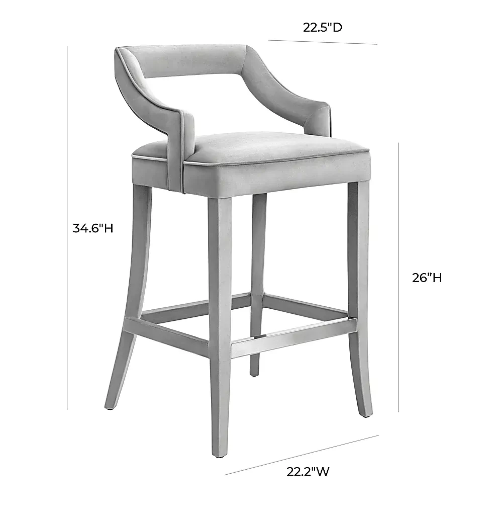 LenorelleGrayCounterHeightStool 7 LenorelleGrayCounterHeightStool
