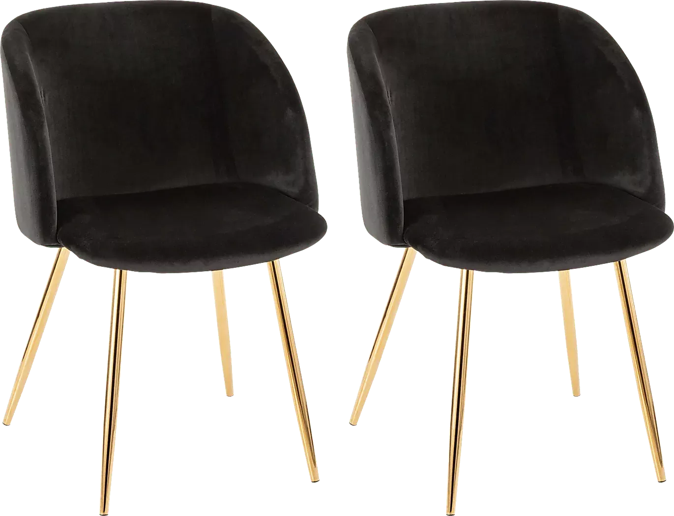 FulhamBlackDiningChair,Setof2