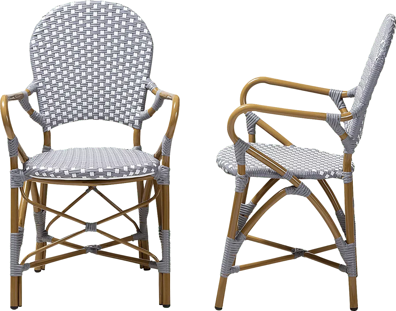 FossiGrayArmChair,Setof2 3 FossiGrayArmChair,Setof2