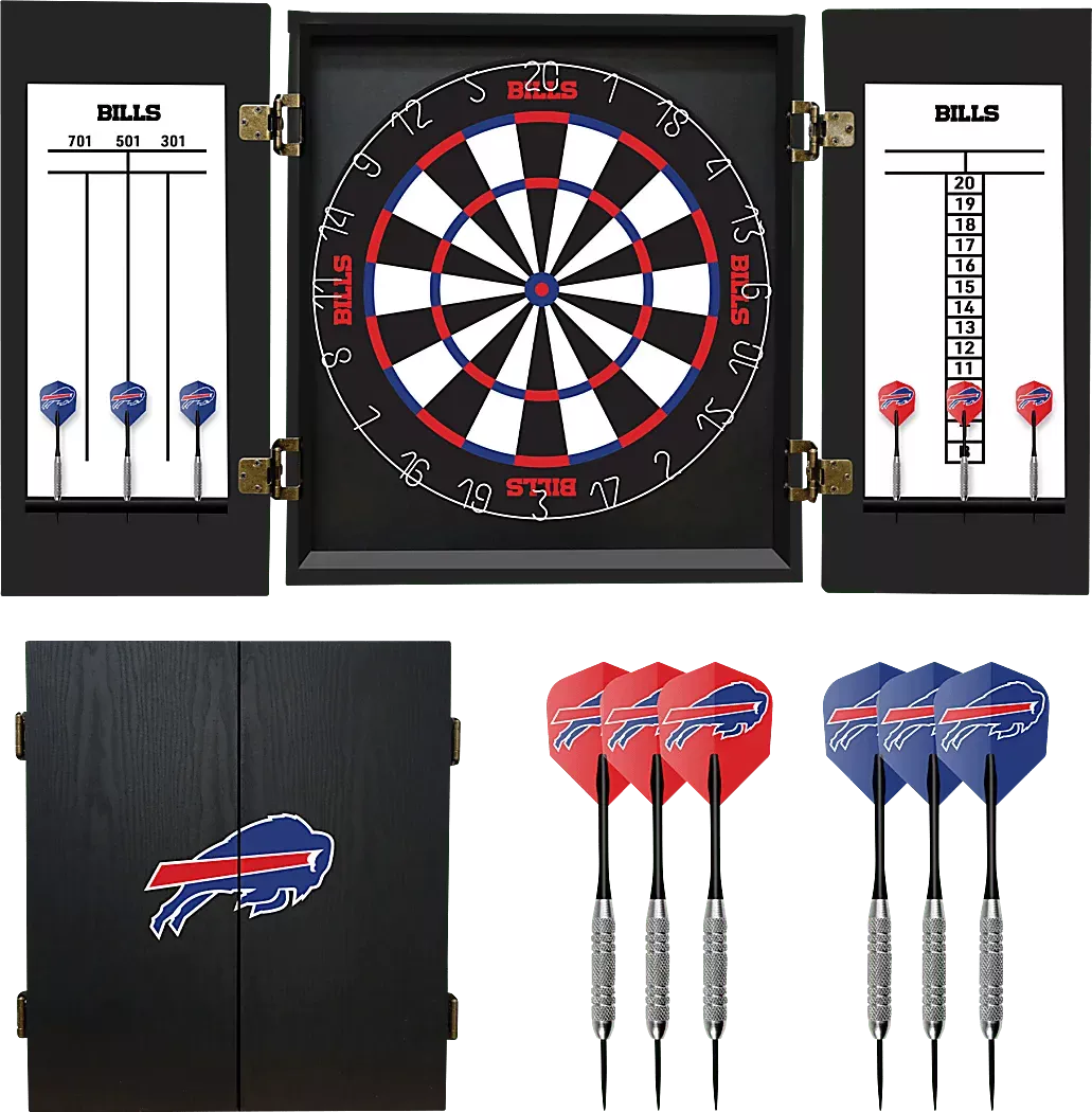 BuffaloBillsBlackDartboardSet 1 BuffaloBillsBlackDartboardSet