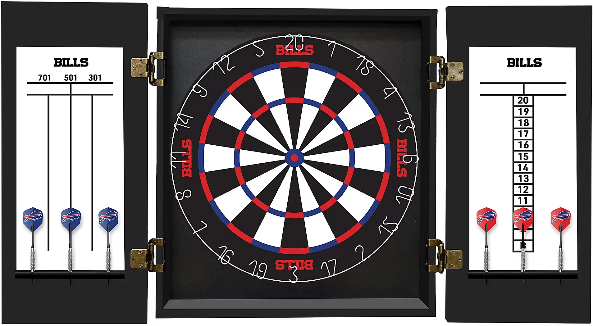 BuffaloBillsBlackDartboardSet 3 BuffaloBillsBlackDartboardSet