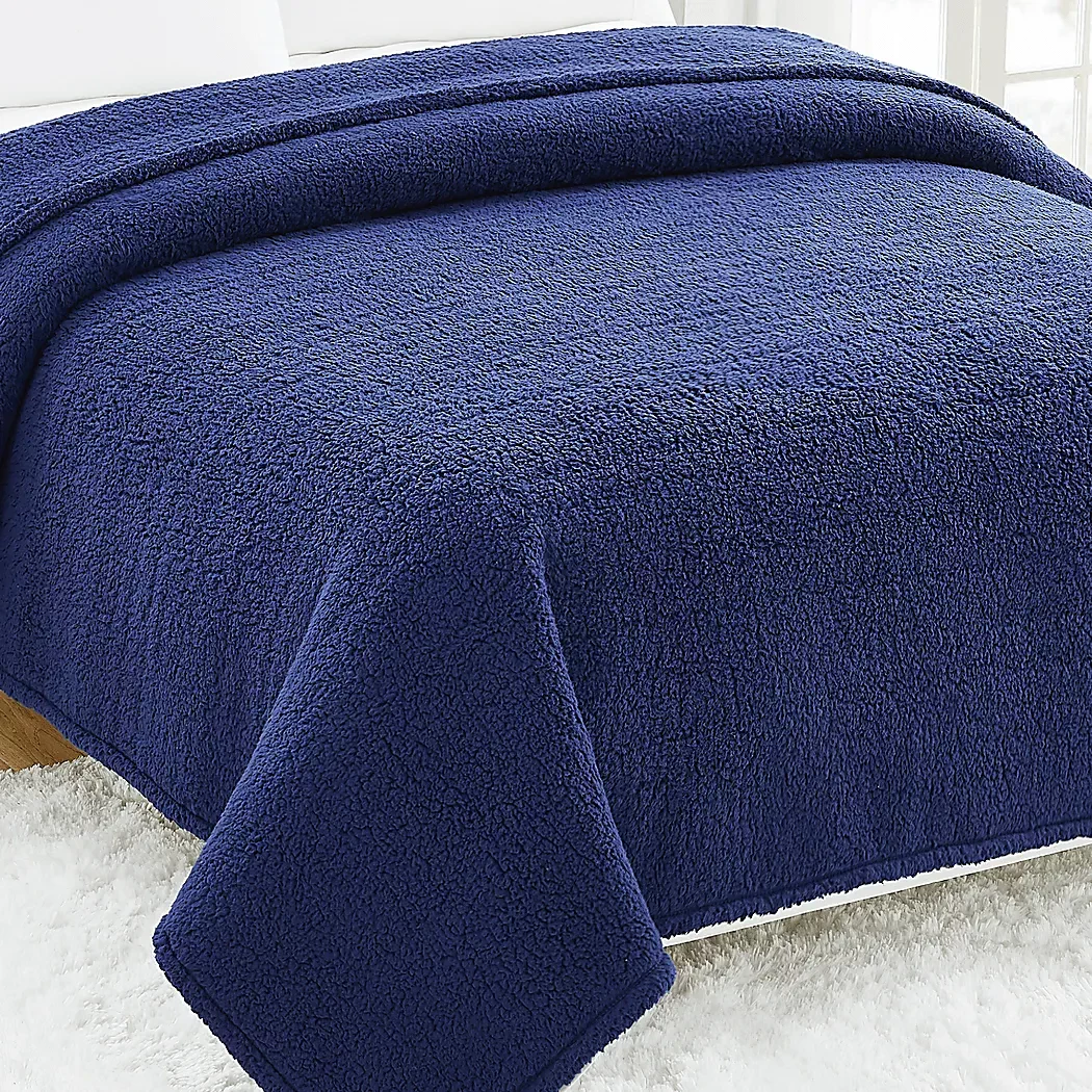 KidsPlushCloudNavyTwinXLBlanket 4 KidsPlushCloudNavyTwinXLBlanket