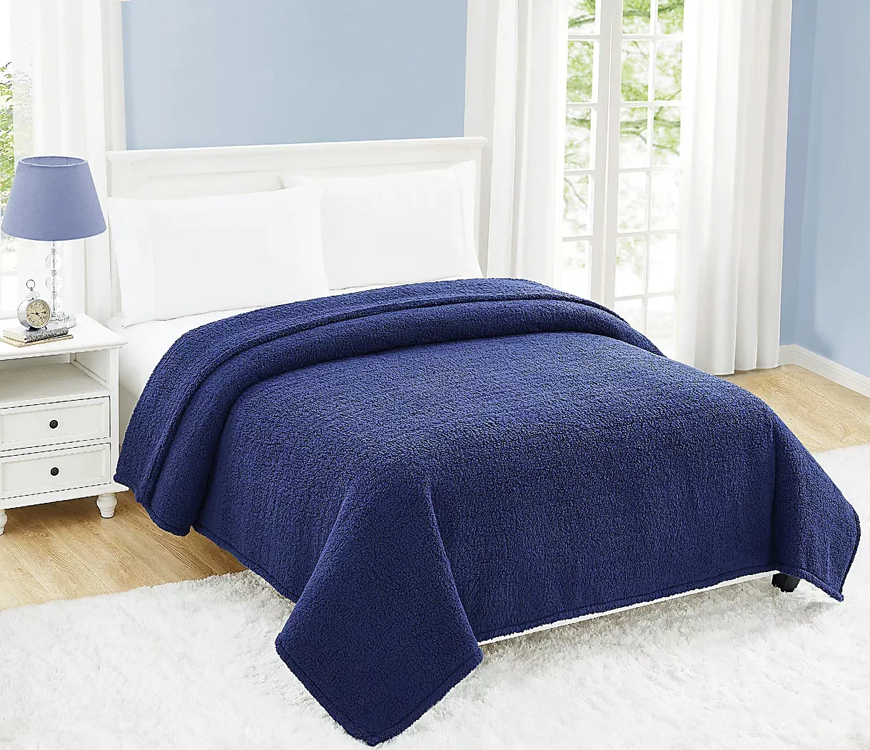 KidsPlushCloudNavyTwinXLBlanket 5 KidsPlushCloudNavyTwinXLBlanket