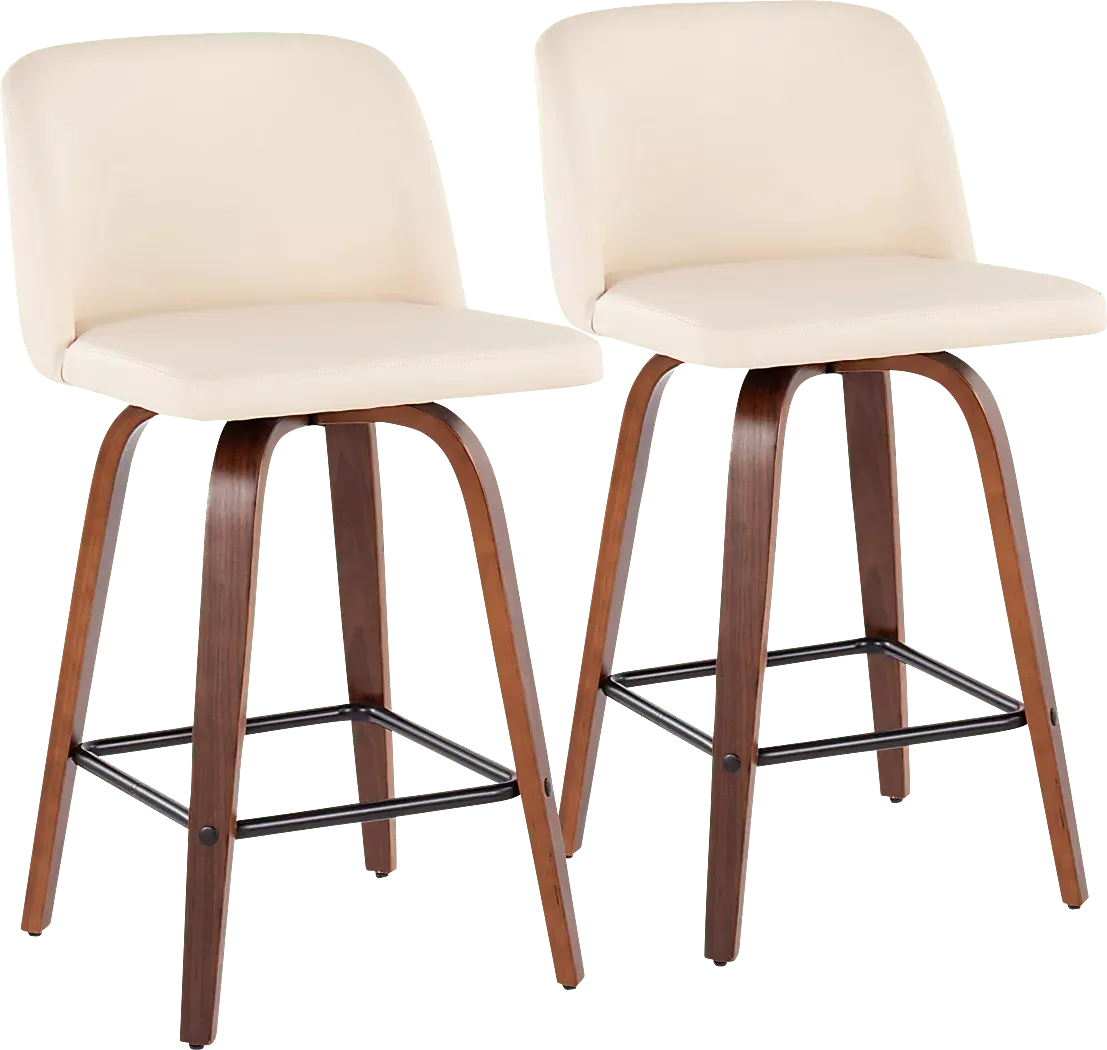 EnoraAnnCreamCounterHeightStool,Setof2 1 EnoraAnnCreamCounterHeightStool,Setof2