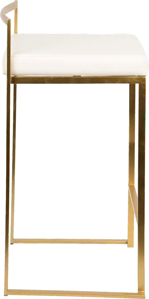 SoraWhiteGoldUltraHydeCounterHeightStool(Setof2) 3 SoraWhiteGoldUltraHydeCounterHeightStool(Setof2)