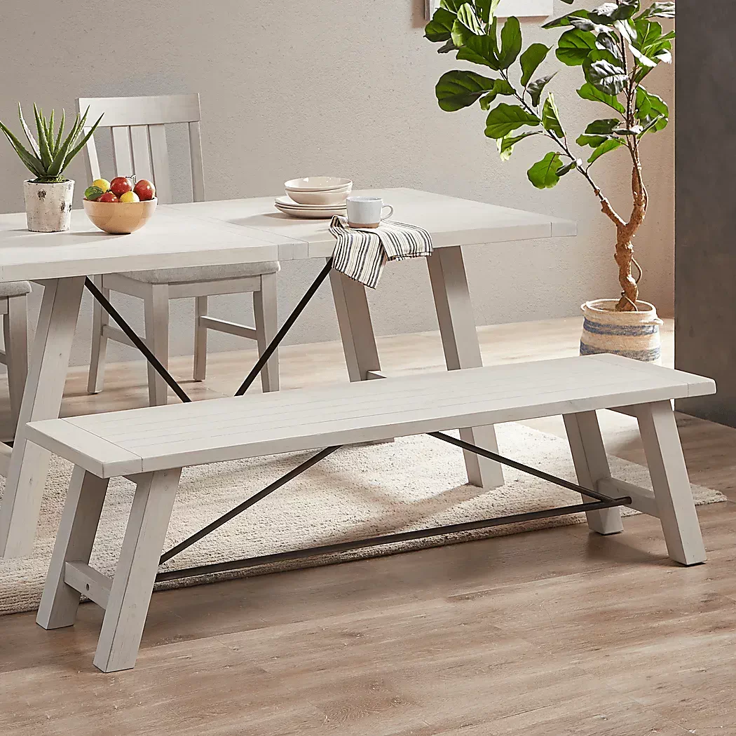 SangamonWhiteDiningBench 7 SangamonWhiteDiningBench