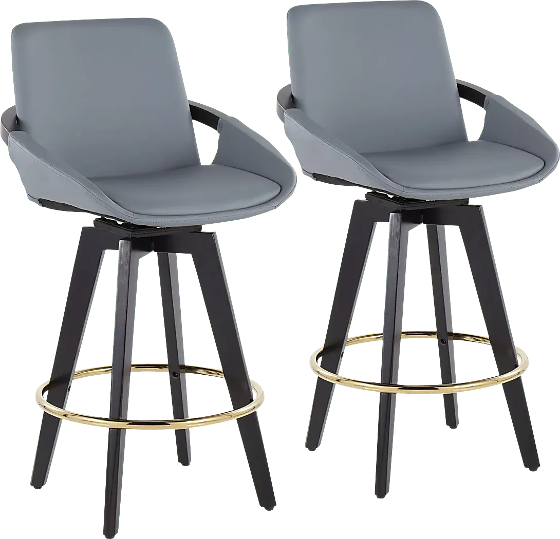 EveranIGrayCounterHeightStool,Setof2 1 EveranIGrayCounterHeightStool,Setof2