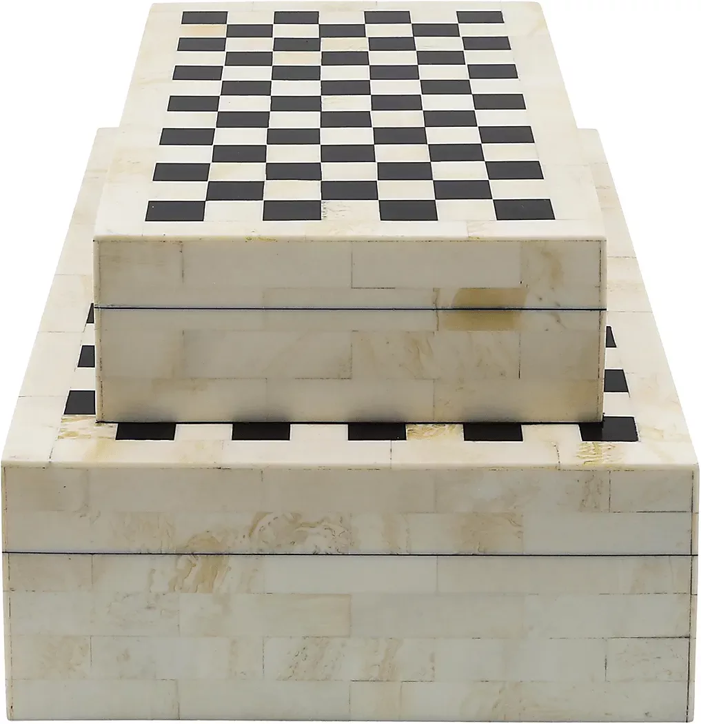 TallapoosaWhiteDecorativeBox,Setof2 3 TallapoosaWhiteDecorativeBox,Setof2